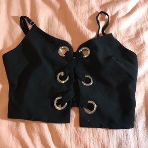 Urban outfitters Black crop top